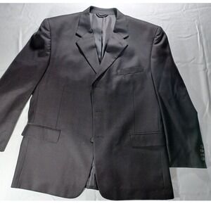 Ferretti‎ Uomo Black 44S Hand Tailored Wool Blend Blazer Jacket